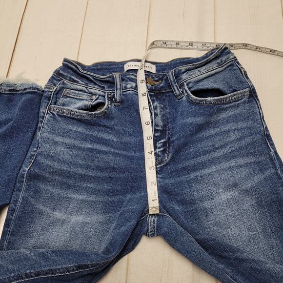 Flying Monkey high rise straight leg jeans distressed - Picture 3 of 8